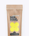 Kraft Stick Sachet Mockup