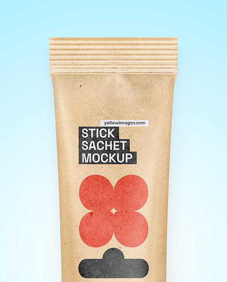 Kraft Stick Sachet Mockup