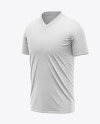 Men's V-Neck Jersey Mockup