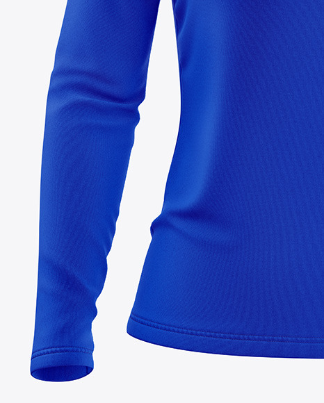 Women’s Long Sleeve Jersey with Zipper Mockup