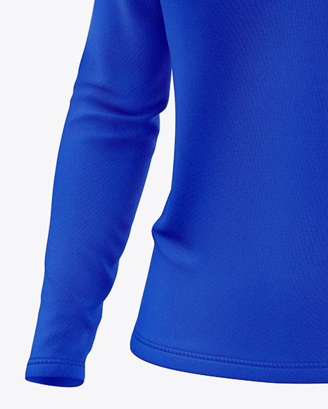 Women’s Long Sleeve Jersey with Zipper Mockup