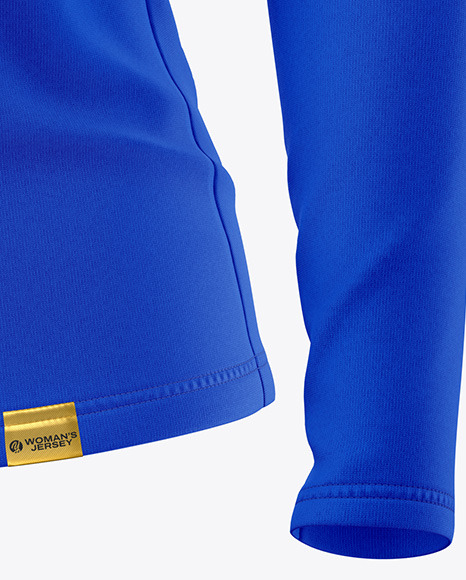 Women’s Long Sleeve Jersey with Zipper Mockup