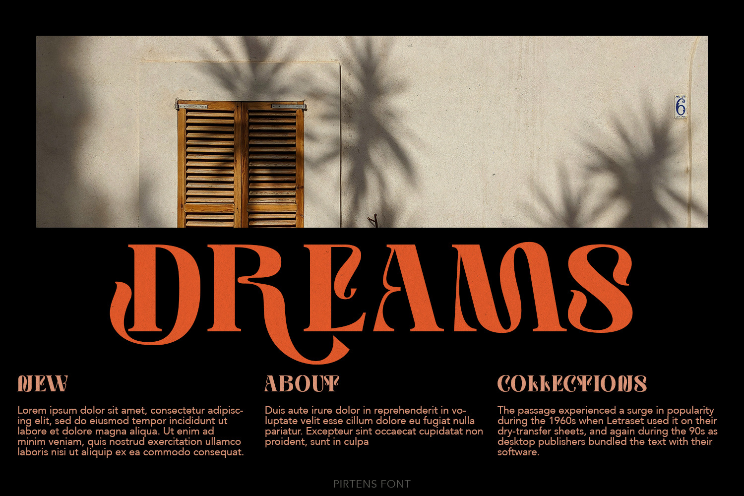 Pirtens Display Font Pirtens Display Font