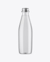 Clear Glass Water Bottle Mockup