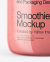 Strawberry Smoothie Bottle Mockup