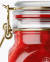900ml Cherry Jam Glass Jar w/ Clamp Lid Mockup 900ml Cherry Jam Glass Jar w/ Clamp Lid Mockup