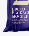 Matte Bread Package With Clip Mockup