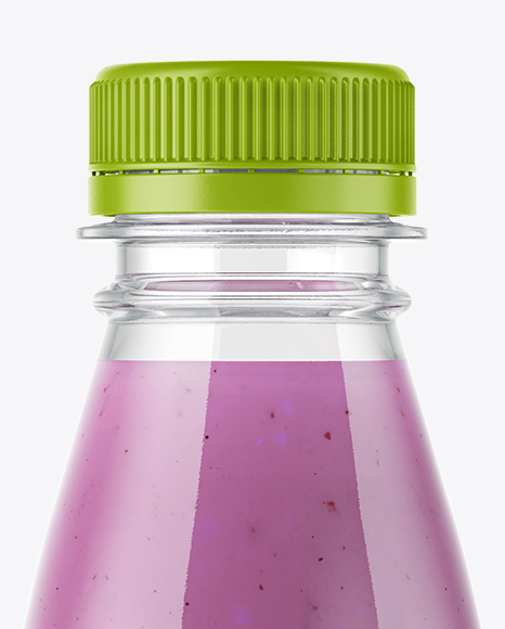 Blueberry Smoothie Bottle Mockup