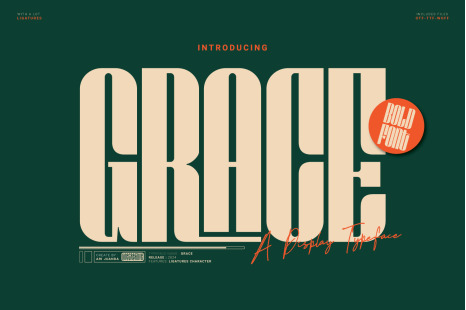 Grace Font - Bold display font