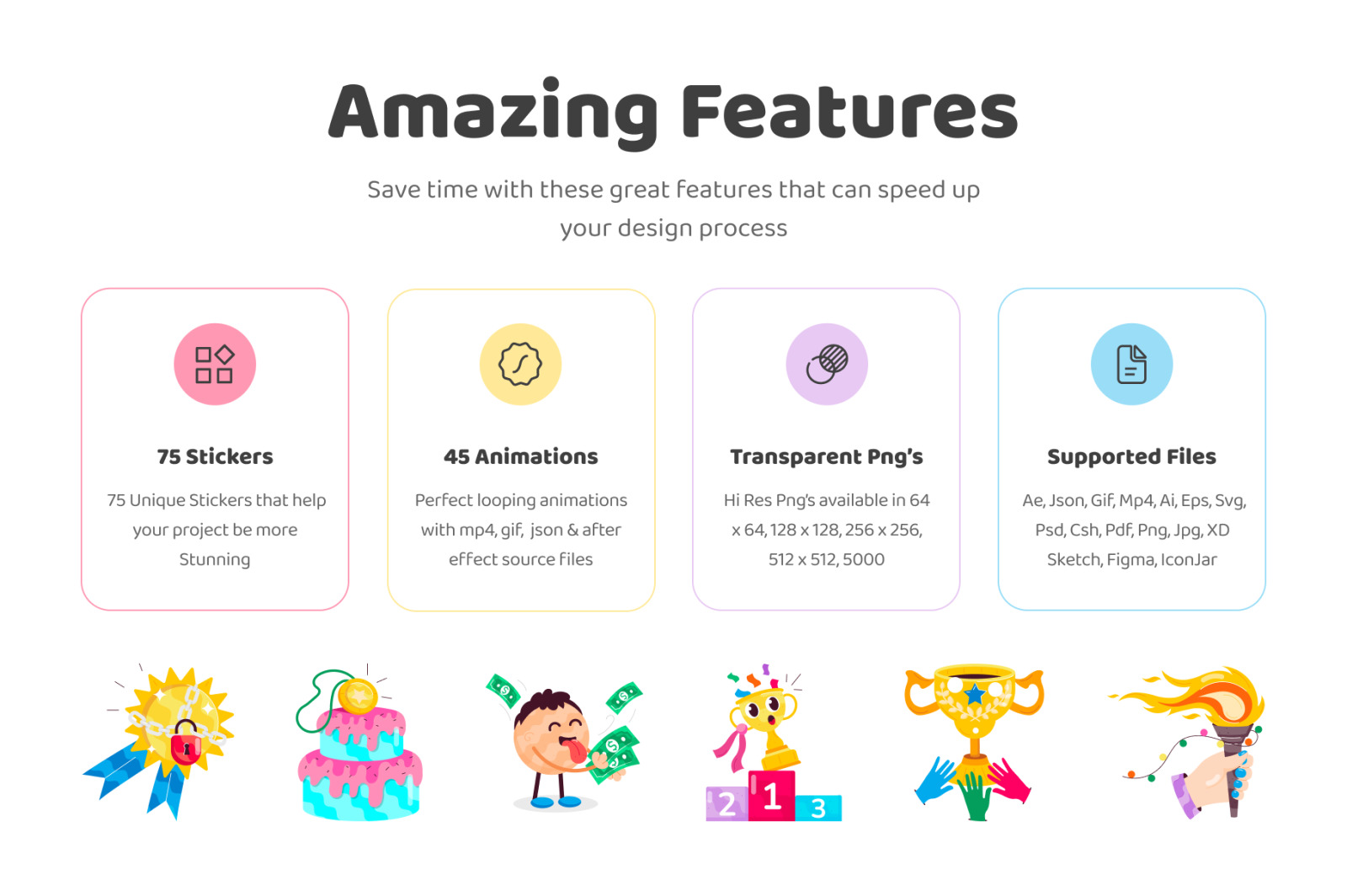 Animated Achievements Stickers Animated Achievements Stickers