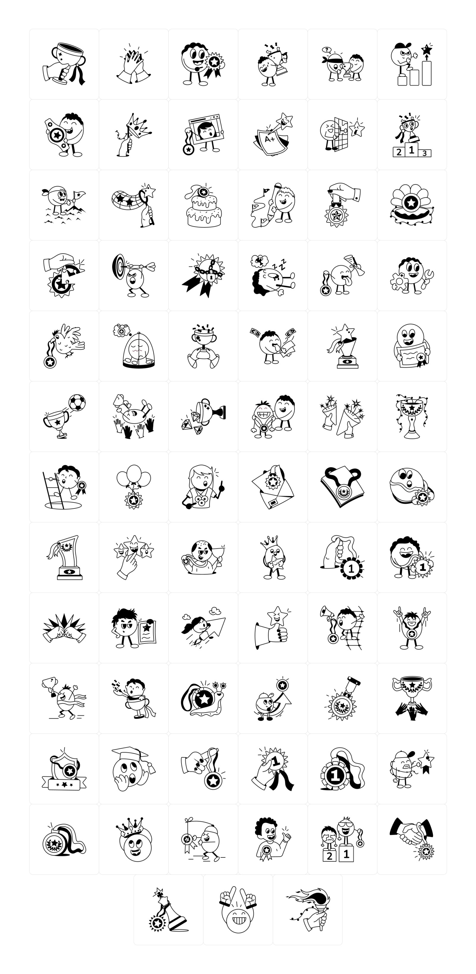 Animated Achievements Stickers Animated Achievements Stickers