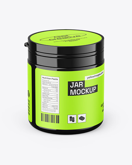 Glossy Jar Mockup