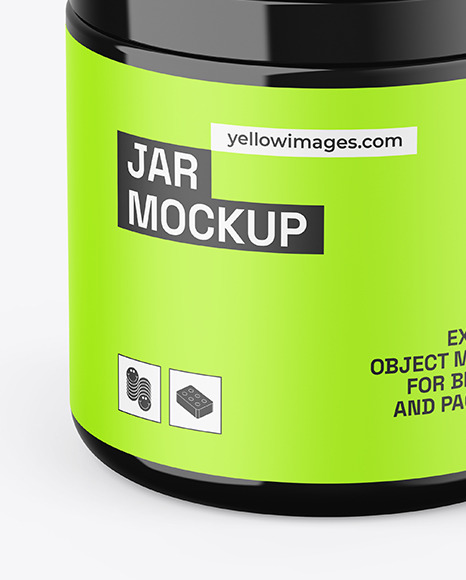 Glossy Jar Mockup