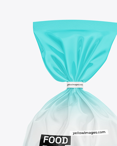 Glossy Food Bag Mockup