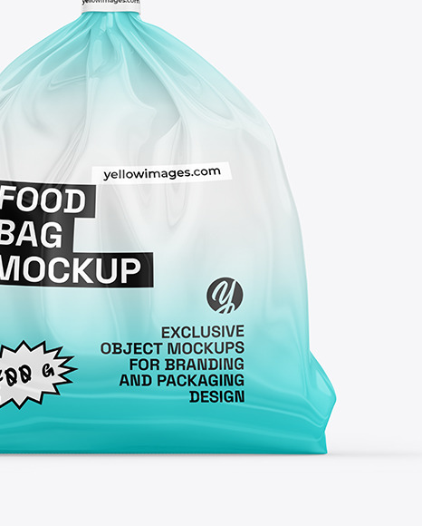 Glossy Food Bag Mockup