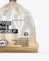 Matte Metallic Food Bag Mockup