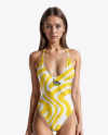 Young Woman Wearing a Swimsuit Mockup Young Woman Wearing a Swimsuit Mockup