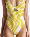Young Woman Wearing a Swimsuit Mockup Young Woman Wearing a Swimsuit Mockup
