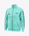 Men’s Full-Zip Sweatshirt Mockup - Half Side View