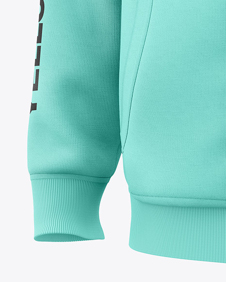 Men’s Full-Zip Sweatshirt Mockup - Half Side View