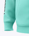 Men’s Full-Zip Sweatshirt Mockup - Half Side View