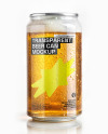 Transparent Can of Lager Beer with Drops of Condensation Mockup