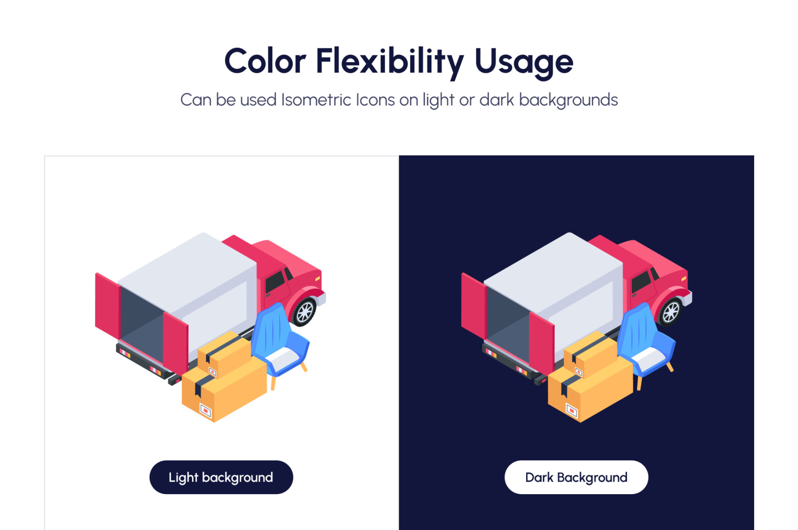 Moving Home Isometric Icons Moving Home Isometric Icons