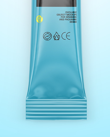 Glossy Stick Sachet Mockup