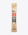 Glossy Metallic Stick Sachet Mockup