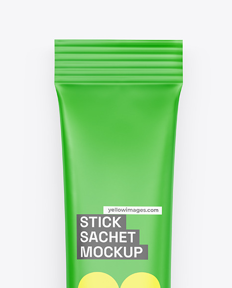 Matte Stick Sachet Mockup