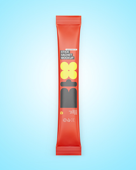 Matte Stick Sachet Mockup