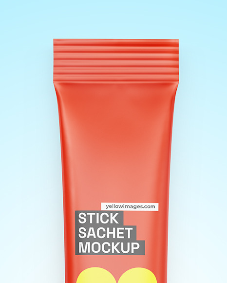 Matte Stick Sachet Mockup