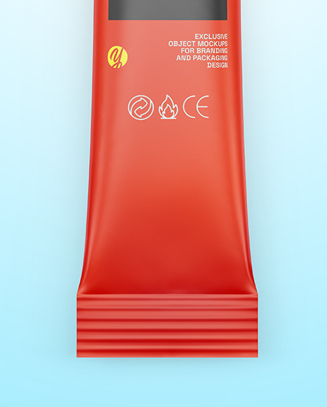 Matte Stick Sachet Mockup