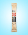 Matte Metallic Stick Sachet Mockup