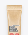 Kraft Stick Sachet Mockup