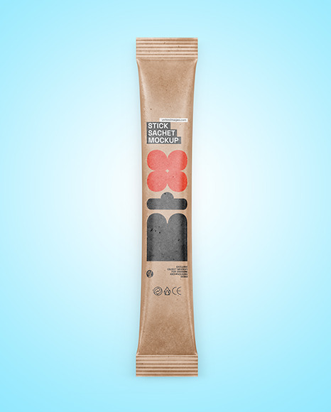 Kraft Stick Sachet Mockup