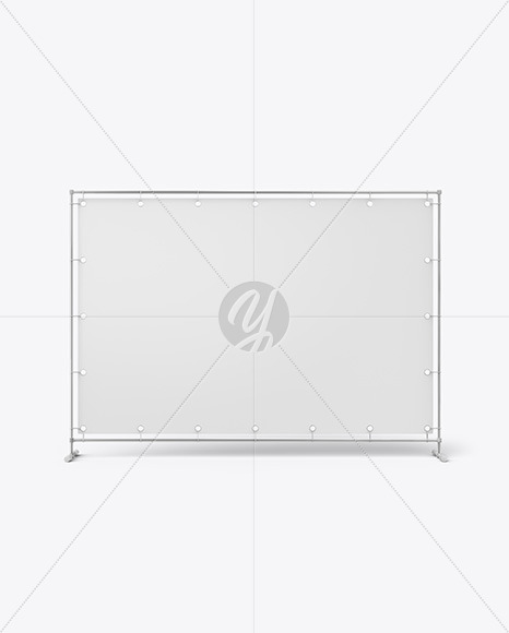 Press Wall Banner Mockup - Front View