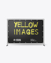Press Wall Banner Mockup - Front View
