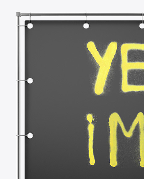 Press Wall Banner Mockup - Front View
