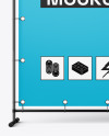 Press Wall Banner Mockup - Front View