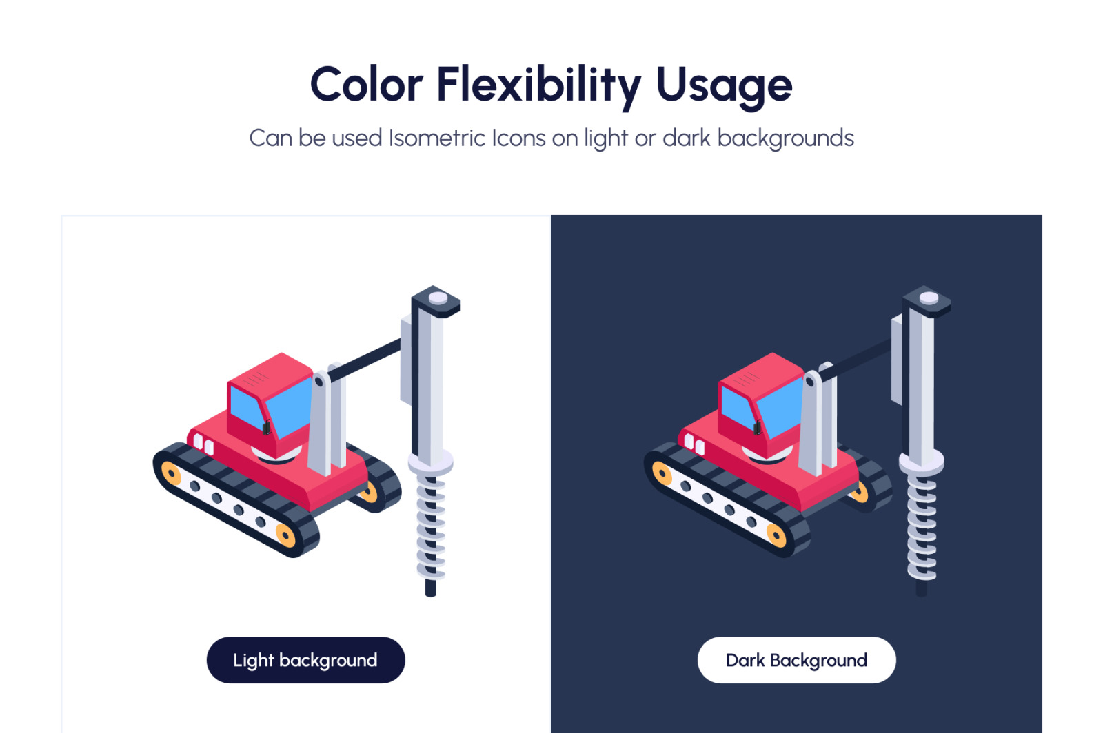 Mining Machinery Isometric Icons Mining Machinery Isometric Icons