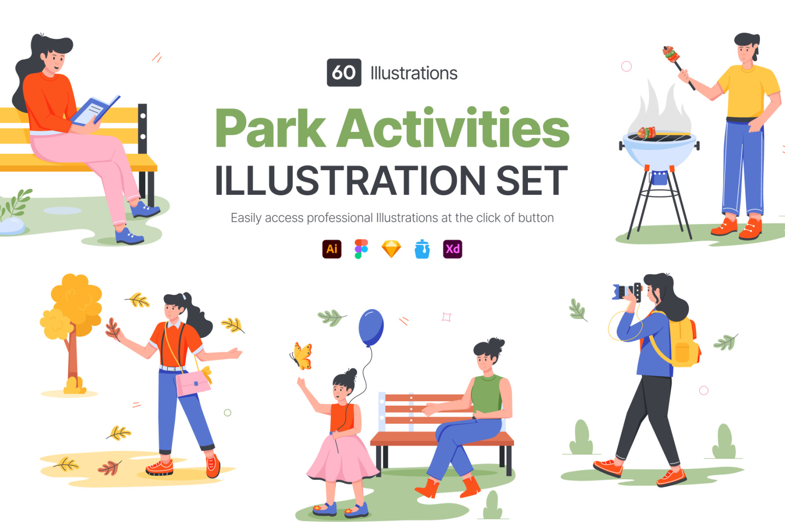 Park Activities Illustrations Park Activities Illustrations