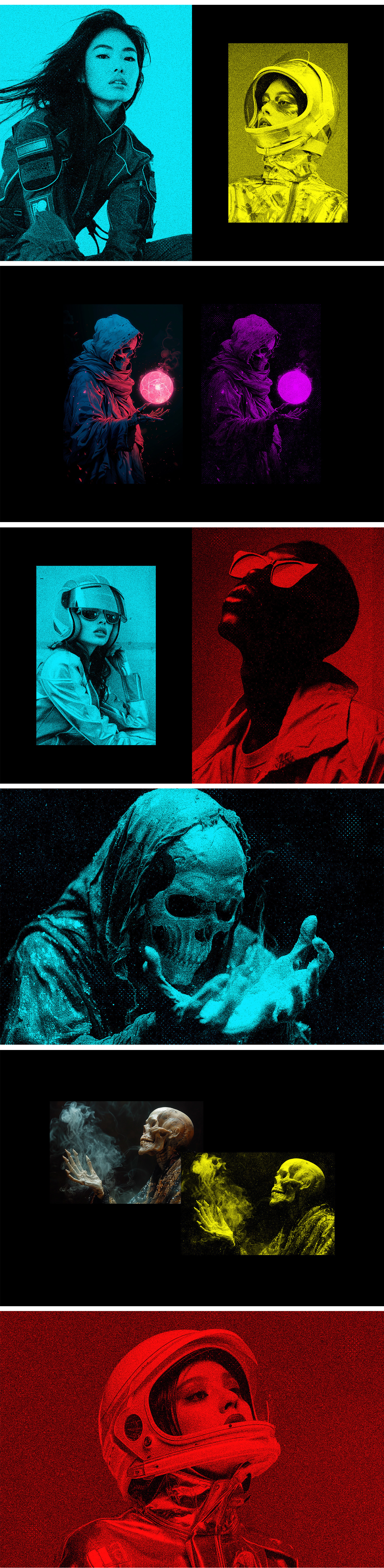 Grainy Duotone Photo Effect Grainy Duotone Photo Effect
