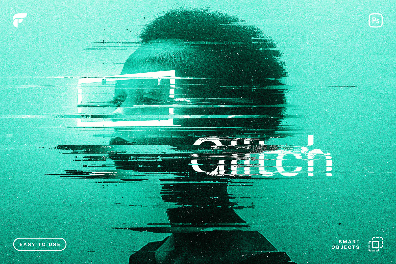 Glitch Distortion Photo Effect Glitch Distortion Photo Effect