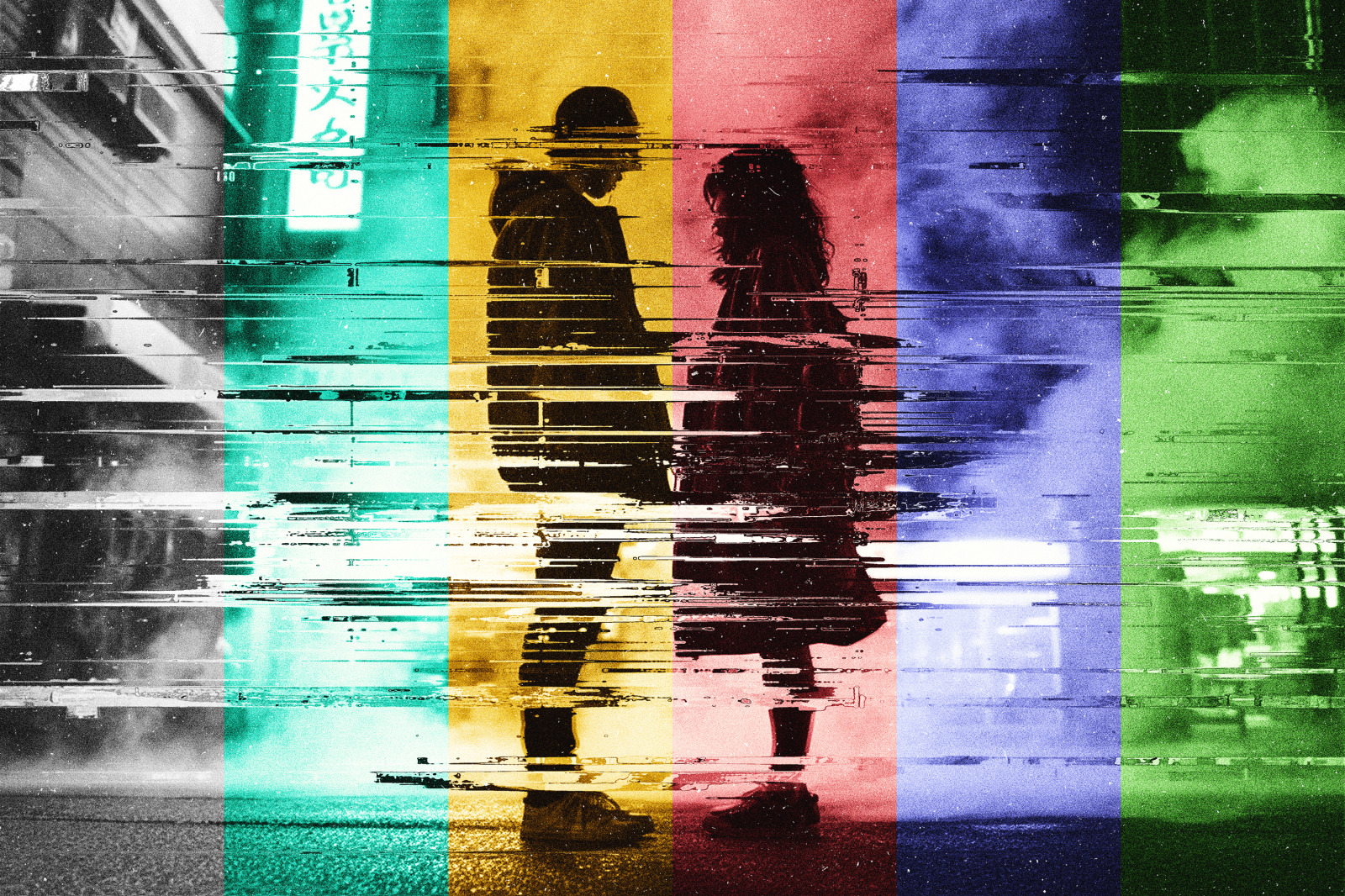 Glitch Distortion Photo Effect Glitch Distortion Photo Effect