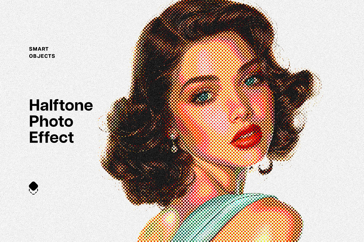 Vintage Dotted Halftone Photo Effect Vintage Dotted Halftone Photo Effect