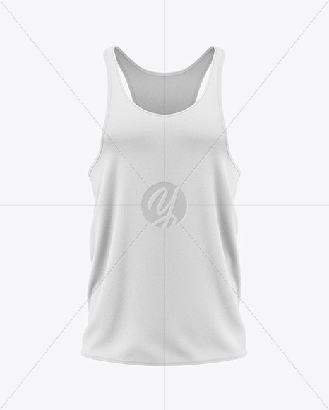 Men's Tank Top Mockup - Front View - Free Download Images High Quality