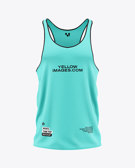 Men's Tank Top Mockup - Front View - Free Download Images High Quality