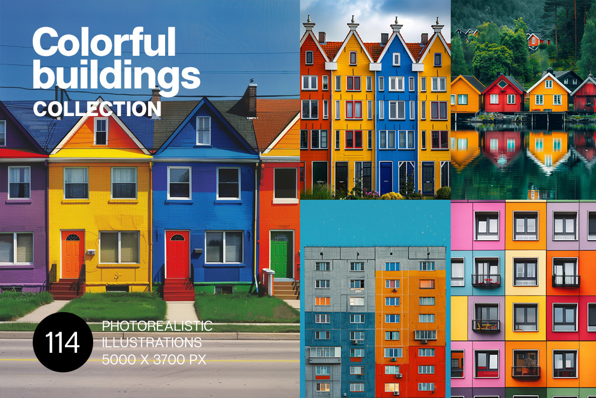 Colorful buildings Colorful buildings