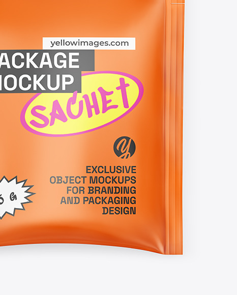 Matte Sachet Mockup